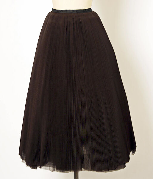 Skirt, House of Dior (French, founded 1946), cotton, synthetic fiber, French