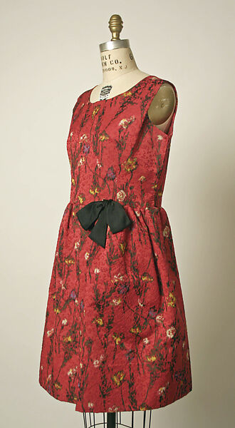 Evening ensemble, House of Balenciaga (French, founded 1937), silk, silk satin lining, French