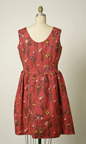 Evening ensemble, House of Balenciaga (French, founded 1937), silk, silk satin lining, French