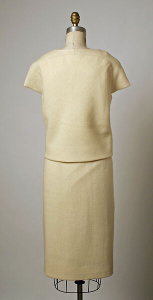 Dinner dress, House of Balenciaga (French, founded 1937), wool, French