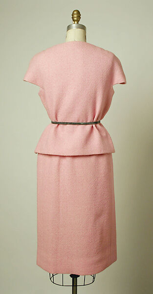 Dress, House of Balenciaga (French, founded 1937), wool, leather, French