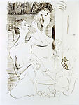 Thanksgiving, John Currin  American, Ink on paper