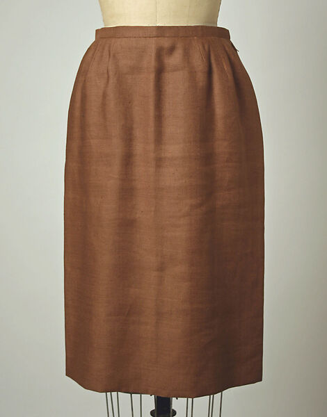 Dress, House of Balenciaga (French, founded 1937), linen, French