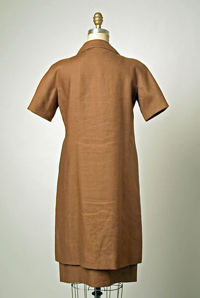 Dress, House of Balenciaga (French, founded 1937), linen, French