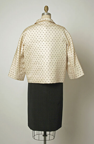 Ensemble, House of Balenciaga (French, founded 1937), silk, wool, French
