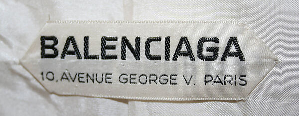 Ensemble, House of Balenciaga (French, founded 1937), silk, wool, French