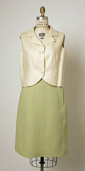 Suit, House of Balenciaga (French, founded 1937), (a, b) wool; (c) linen, French