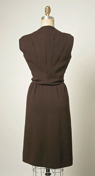 Ensemble, House of Balenciaga (French, founded 1937), wool, fur, French