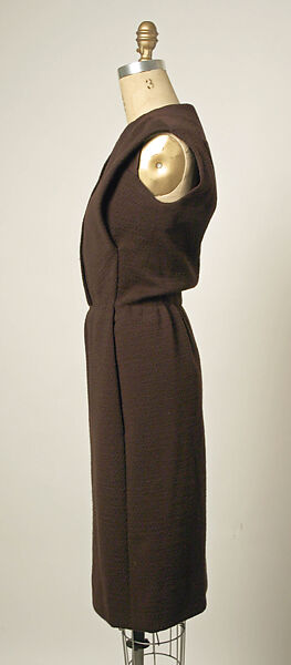 Ensemble, House of Balenciaga (French, founded 1937), wool, fur, French