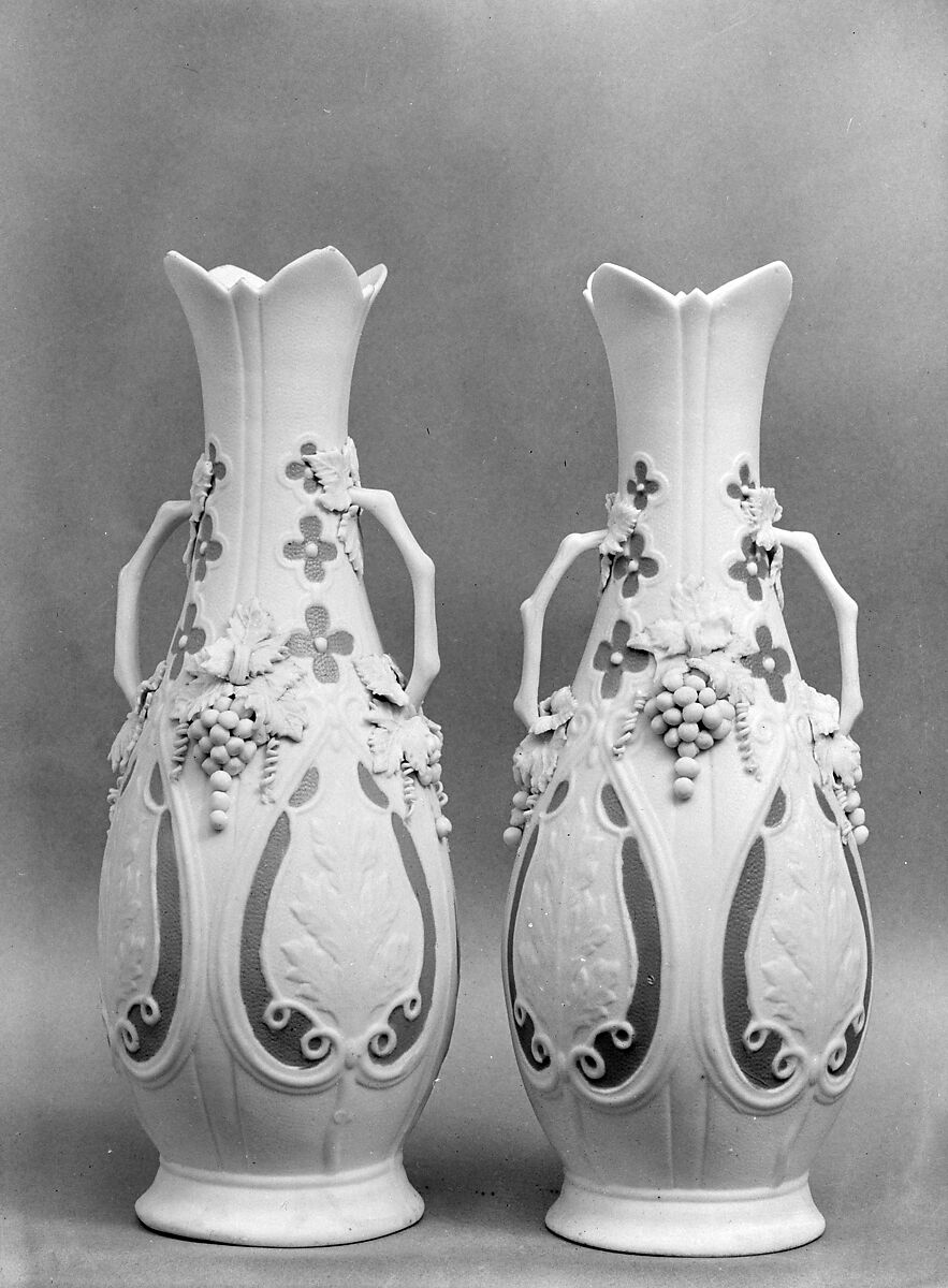 Vase, Parian porcelain, American 