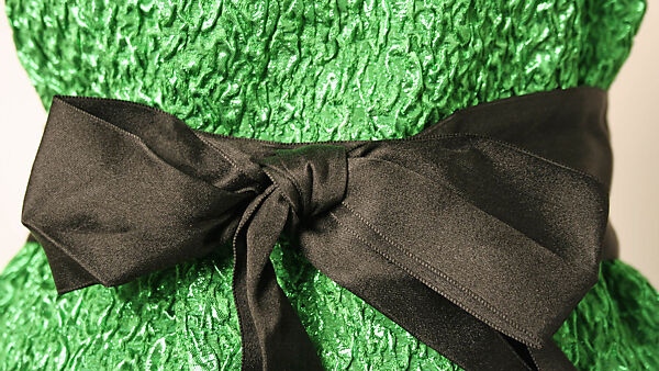 Cocktail dress, House of Balenciaga (French, founded 1937), silk, metallic thread, French