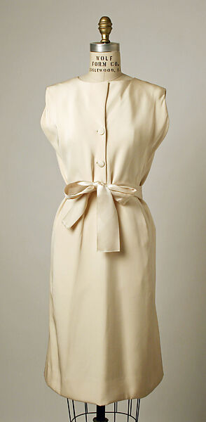 Afternoon ensemble, House of Balenciaga (French, founded 1937), silk, French