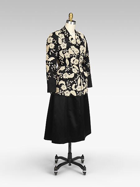 Evening suit, House of Balenciaga (French, founded 1937), silk, French