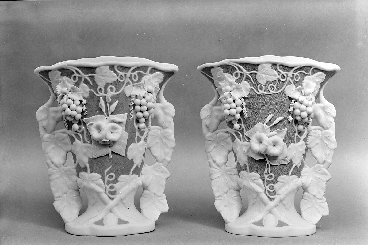 Vase, Parian porcelain, American 
