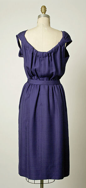 Afternoon dress, House of Balenciaga (French, founded 1937), silk, French
