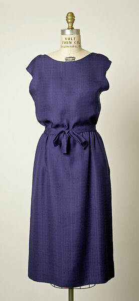 Afternoon dress, House of Balenciaga (French, founded 1937), silk, French