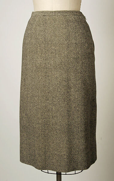 Suit, House of Balenciaga (French, founded 1937), wool, wood, French