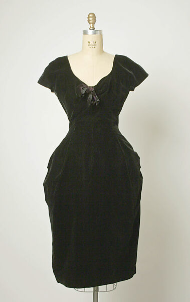 Cocktail dress, House of Balenciaga (French, founded 1937), silk, French 