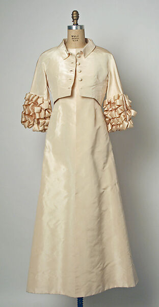 Evening ensemble, House of Balenciaga (French, founded 1937), silk, French 