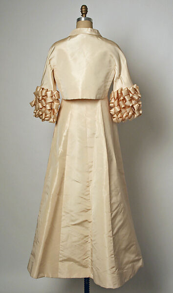Evening ensemble, House of Balenciaga (French, founded 1937), silk, French