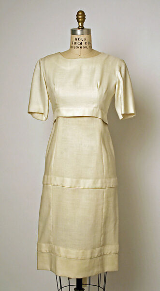 Ensemble, House of Balenciaga (French, founded 1937), linen, French 