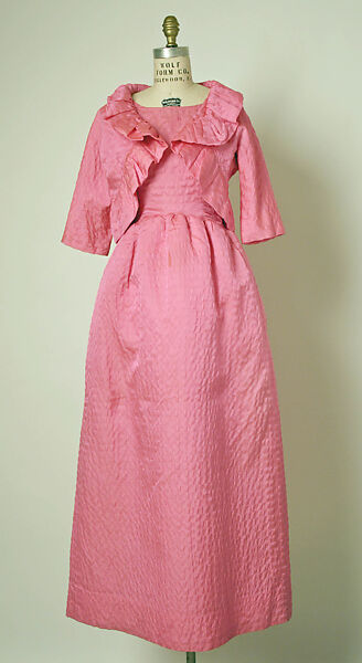 Evening ensemble, House of Balenciaga (French, founded 1937), silk, French 