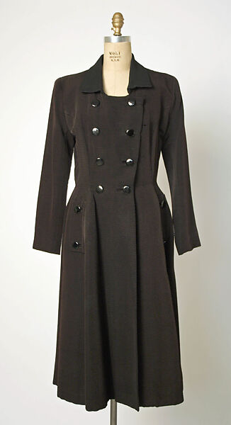 Coat, House of Balenciaga (French, founded 1937), silk, French 