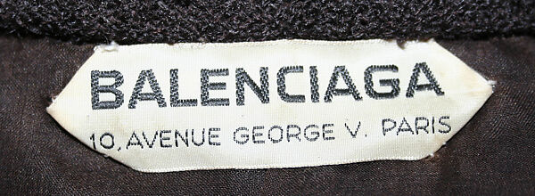 Dress, House of Balenciaga (French, founded 1937), wool, French