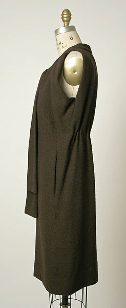 Dress, House of Balenciaga (French, founded 1937), wool, French