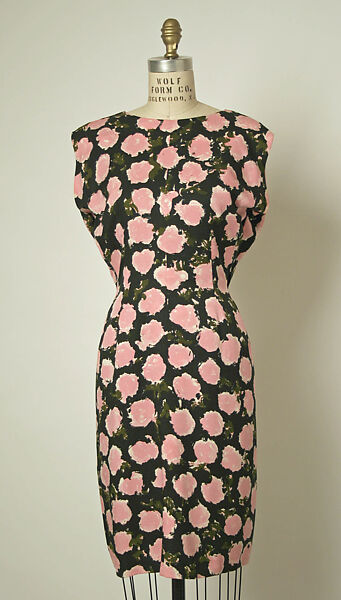 Cocktail dress, House of Balenciaga (French, founded 1937), silk, French 