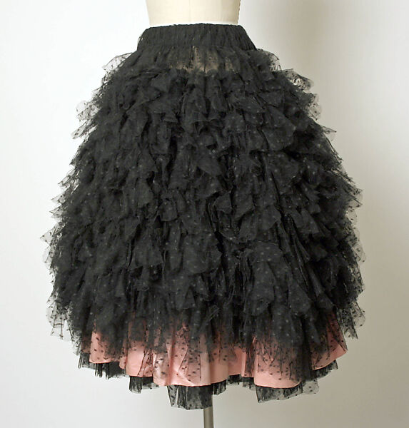 Evening skirt, House of Balenciaga (French, founded 1937), cotton, silk, French 