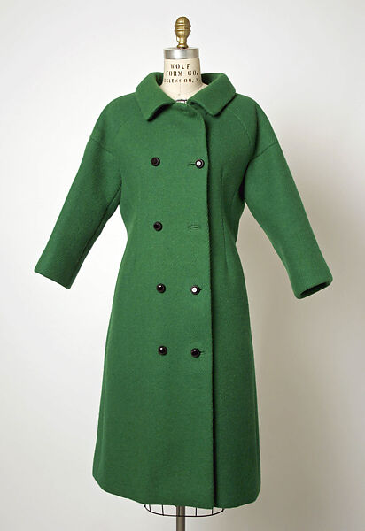 Coat, House of Balenciaga (French, founded 1937), wool, French 