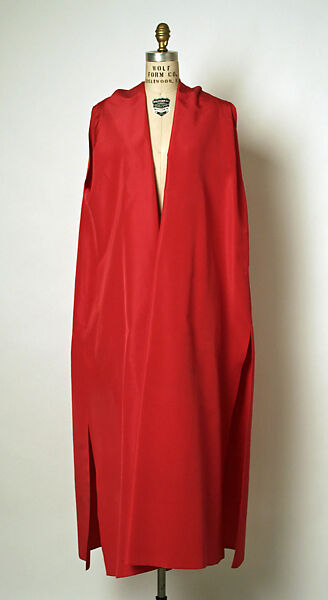 Evening coat, House of Balenciaga (French, founded 1937), silk, French 