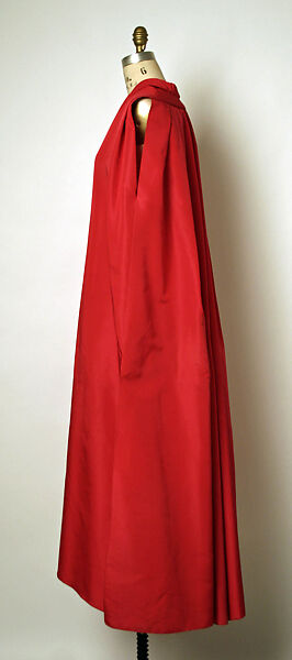 Evening coat, House of Balenciaga (French, founded 1937), silk, French