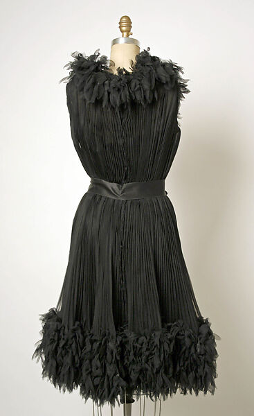 Cocktail dress, Attributed to House of Balenciaga (French, founded 1937), cotton, silk, French