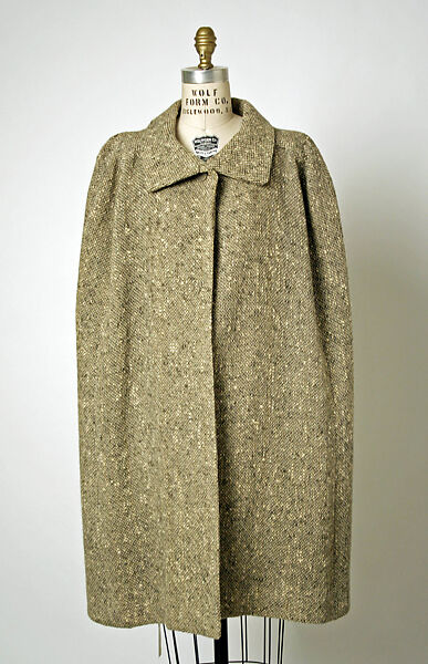 Cape, House of Balenciaga (French, founded 1937), wool, French 