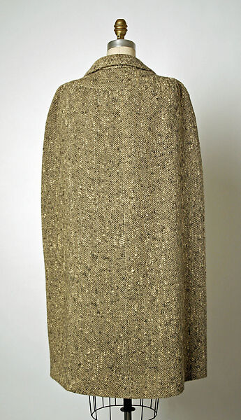 Cape, House of Balenciaga (French, founded 1937), wool, French