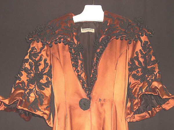 Evening coat, House of Balenciaga (French, founded 1937), silk, wool, French