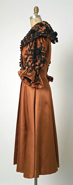 Evening coat, House of Balenciaga (French, founded 1937), silk, wool, French