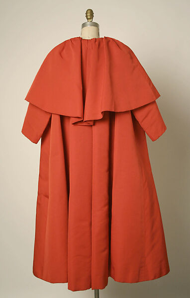 Evening coat, House of Balenciaga (French, founded 1937), silk, French