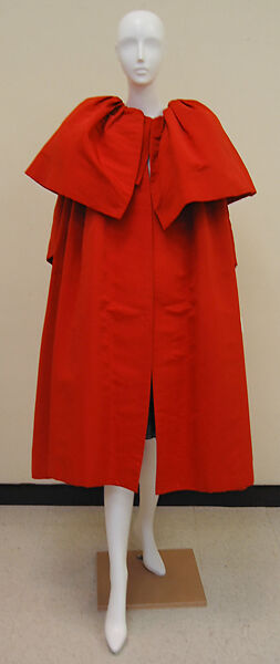 Evening coat, House of Balenciaga (French, founded 1937), silk, French