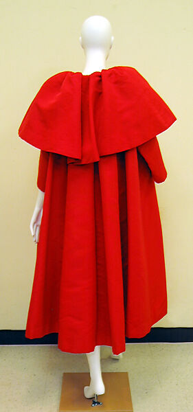 Evening coat, House of Balenciaga (French, founded 1937), silk, French
