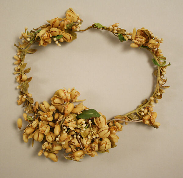 Wedding ensemble, Nadezhda Petrovna Lamanova (Russian, 1861–1941), silk, wax, Russian