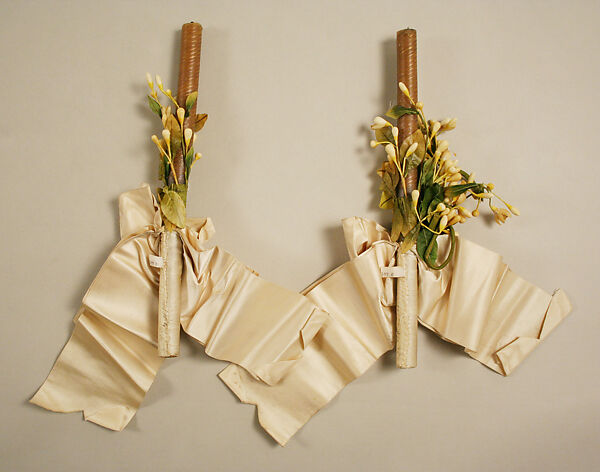 Wedding ensemble, Nadezhda Petrovna Lamanova (Russian, 1861–1941), silk, wax, Russian