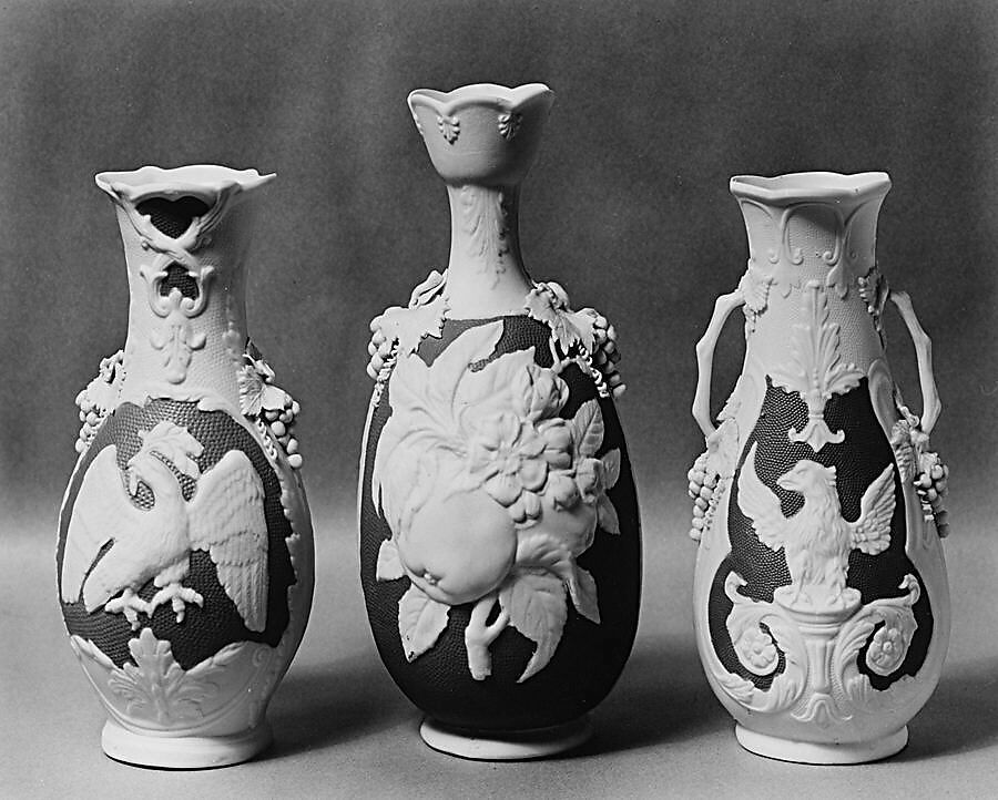 Vase, Parian porcelain, American 