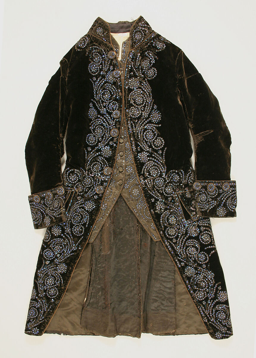 Court suit, silk, French 