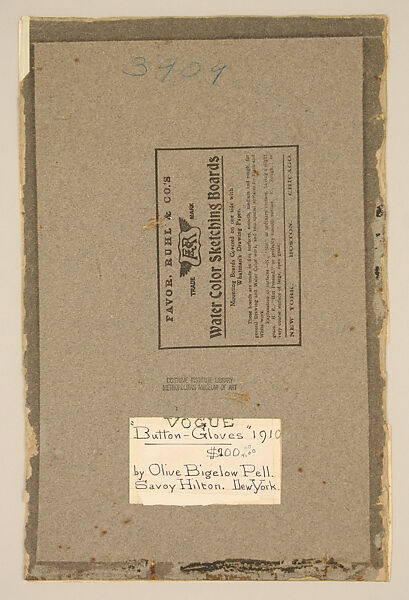 Illustration, Olive Bigelow Pell, paper, American