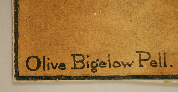 Illustration, Olive Bigelow Pell, paper, American