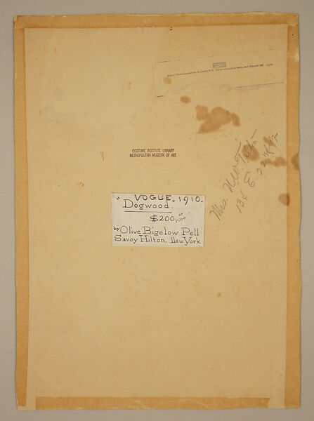 Illustration, Olive Bigelow Pell, paper, American