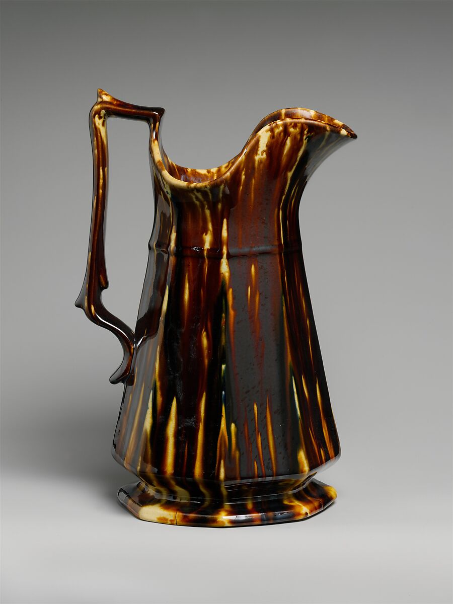 Vase, Blown overlay glass, British, probably